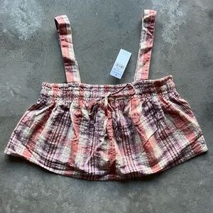 AEO Plaid Crop Top